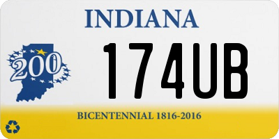 IN license plate 174UB