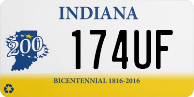 IN license plate 174UF