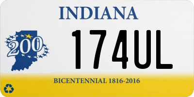 IN license plate 174UL