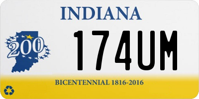 IN license plate 174UM