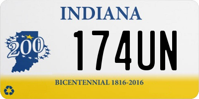 IN license plate 174UN