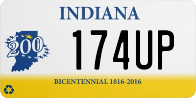 IN license plate 174UP