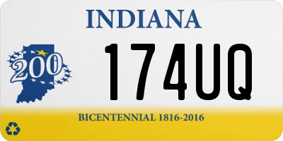 IN license plate 174UQ