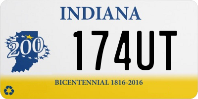 IN license plate 174UT