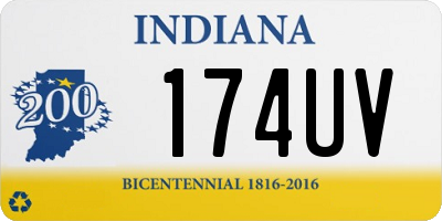 IN license plate 174UV