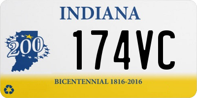 IN license plate 174VC