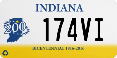 IN license plate 174VI