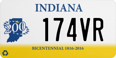 IN license plate 174VR