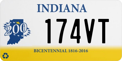 IN license plate 174VT