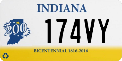 IN license plate 174VY