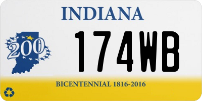 IN license plate 174WB