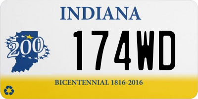 IN license plate 174WD