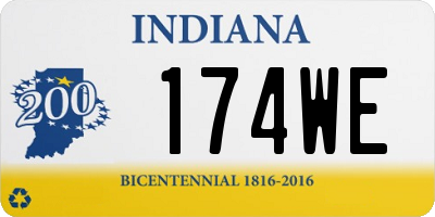 IN license plate 174WE