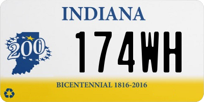 IN license plate 174WH