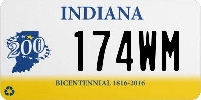 IN license plate 174WM