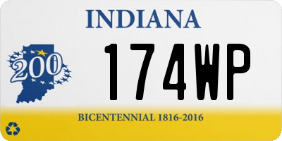 IN license plate 174WP