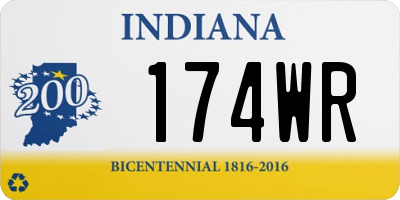 IN license plate 174WR