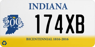 IN license plate 174XB