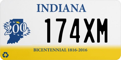 IN license plate 174XM