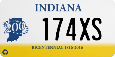 IN license plate 174XS