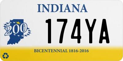 IN license plate 174YA