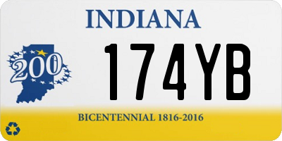 IN license plate 174YB