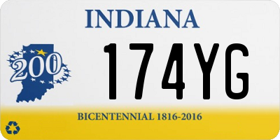 IN license plate 174YG