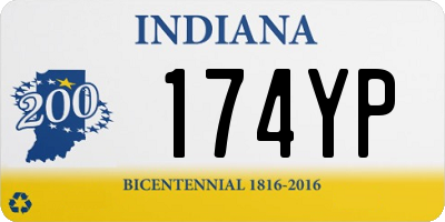 IN license plate 174YP