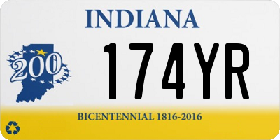 IN license plate 174YR