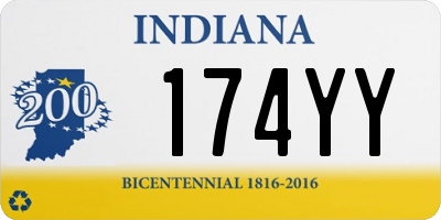IN license plate 174YY