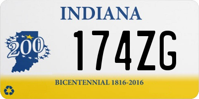 IN license plate 174ZG