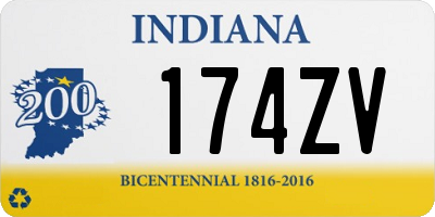 IN license plate 174ZV