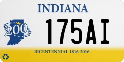 IN license plate 175AI