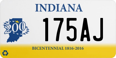 IN license plate 175AJ