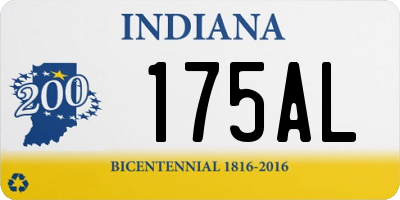 IN license plate 175AL