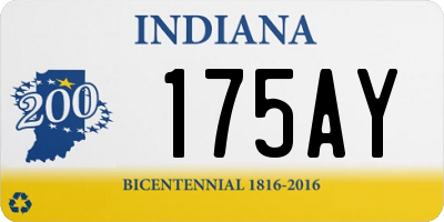 IN license plate 175AY