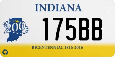 IN license plate 175BB