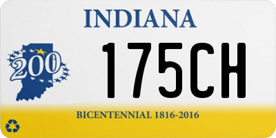 IN license plate 175CH