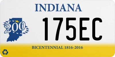 IN license plate 175EC