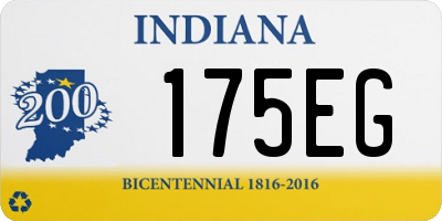 IN license plate 175EG