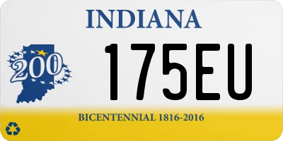 IN license plate 175EU