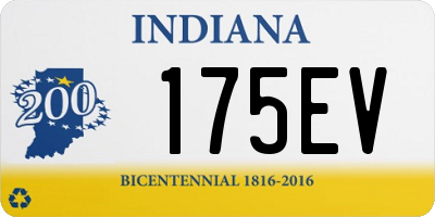 IN license plate 175EV