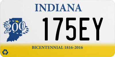 IN license plate 175EY