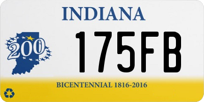 IN license plate 175FB
