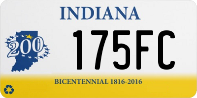 IN license plate 175FC