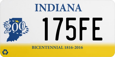 IN license plate 175FE