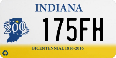 IN license plate 175FH