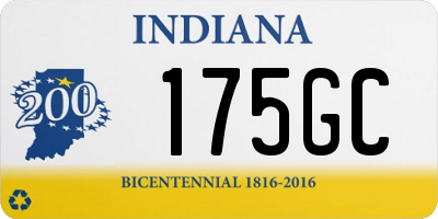 IN license plate 175GC