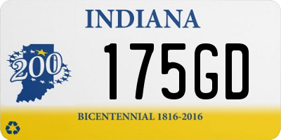 IN license plate 175GD