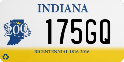 IN license plate 175GQ